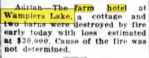 Farm Hotel - Feb 1929 Escanaba Daily Press